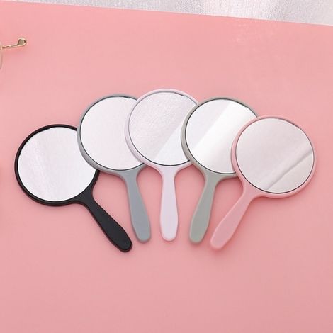 Miroir rond Flickrosa, petit et mignon, avec poignée ronde, vert (1/5)