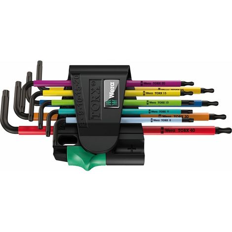 Wera 967 SPKL/9 Multicolour TORX interno, TORX BO Kit di chiavi a brugola T 8, T 9, T 10, T 15, T 20, T 25, T 27, T 30, (1/5)