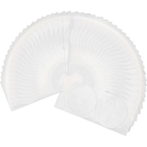 Aluminiumdeckel für Kaffeekapseln, hitzebeständige, selbstklebende Einwegkapseln, Aluminiumdeckel, 62 mm/2,4 Zoll selbstklebende Kapseln, 100 Stück. (1/5)