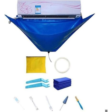Kit de nettoyage pour climatiseur mural – Sac étanche, tissu jacquard – Joint imperméable en PU (1/4)