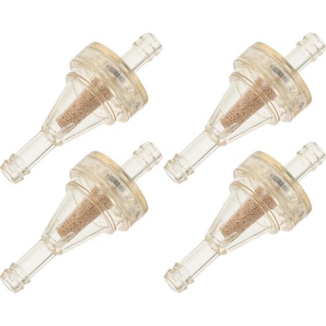 4 Pièces Filtre à Carburant pour Moto et Kart 6mm Od 3mm Id en Plastique avec Installation Facile et Noyau en Cuivre pour Petits Moteurs (1/5)