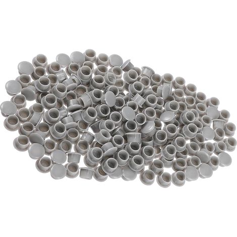 MAGICLULU Bouchons de trous vis en plastique gris 10 mm (1/5)