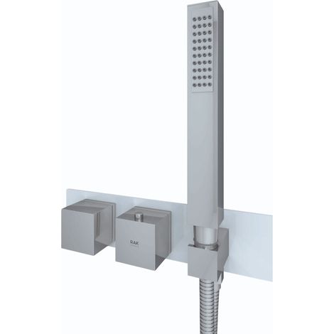 RAK Feeling White Square Horizontal Concealed Thermostatic Dual Control Shower Valve  - RAKFSV2500SHS (1/2)