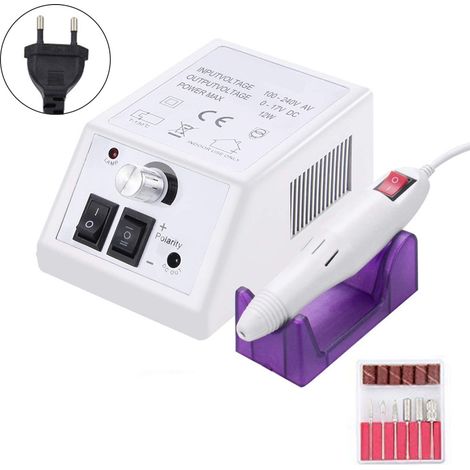 Lime à ongles électrique, ponceuse à ongles, kit de ponceuse à ongles pour ongles en acrylique, vernis à ongles, kit de manucure (1/5)
