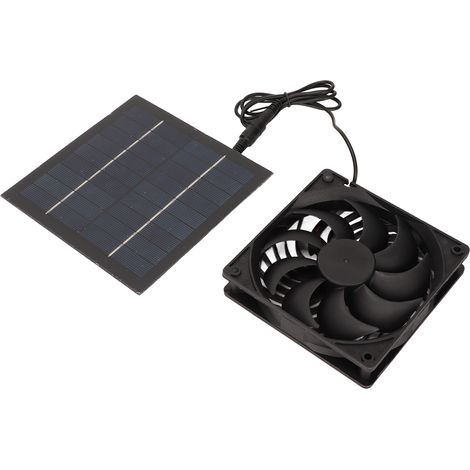 Umweltfreundlicher, leiser, kompakter und tragbarer 5-Watt-Solarventilator, ideal für Hühnerställe, Baumhäuser oder Hundezwinger. (1/5)
