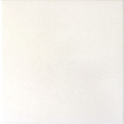 Carrelage sol / mur effet ciment uni blanc 20x20 cm CAPRICE WHITE