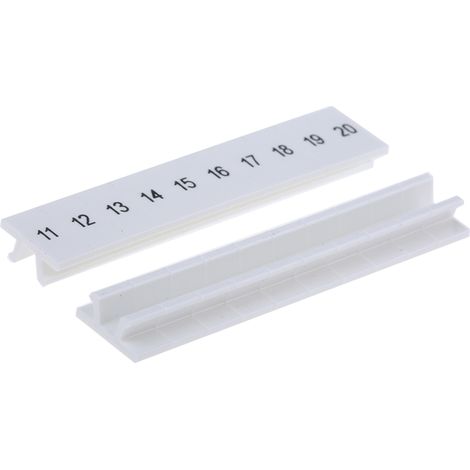 Barrette de marquage Phoenix Contact série ZB5.LGS :11 -20 à utiliser avec Bloc de jonction ( Prix pour Paquet de 10 )