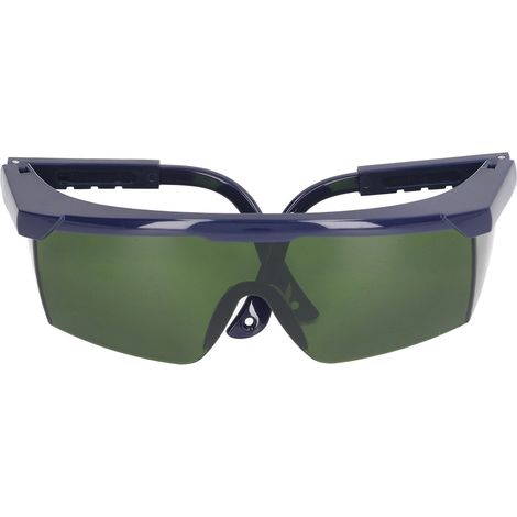 Lunettes de protection laser Fibre Optique, Verres Verts Monture Bleue, Sécurité Oculaire 740-1100nm, Anti-Rayonnement, Écran de Protection Yeux (1/5)