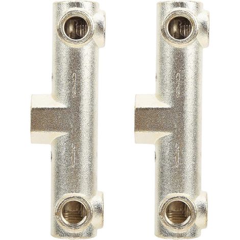 Ensemble de vanne à 6 voies G3/8 en aluminium moulé pour pompe à air et compresseur (1/4)