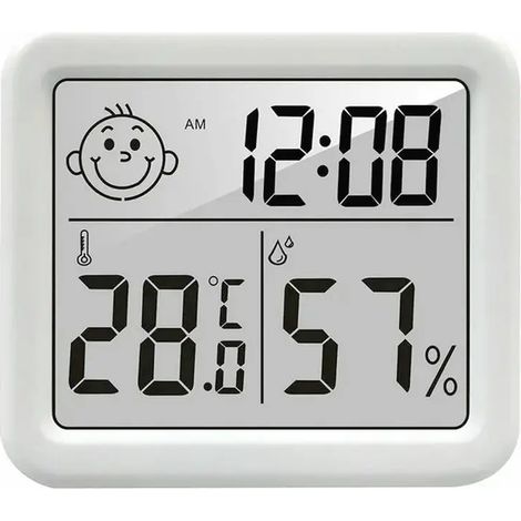 hygromètre numérique LCD rétroéclairé pour la température et l'humidité, appareil de mesure électronique d'intérieur pour la maison. (1/5)