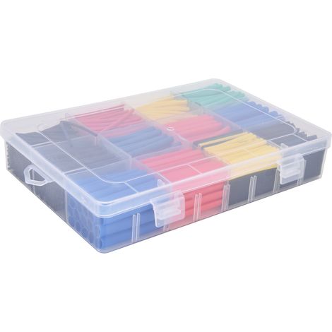 Kit de 800 gaines thermorétractables isolantes et rétractables, multicolores, pour l'isolation et la protection. (1/5)