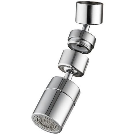 Universal Splash Filter Faucet, 720° Swivel, Wide Angle Aerator, Dual Function, Swivel Aerator, Kitchen Bathroom Sprayer Faucet (1/4)