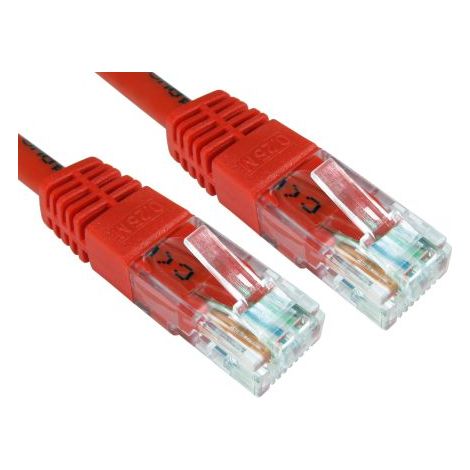 Câble Ethernet catégorie 6 UTP RS PRO, Rouge, 250mm PVC Avec connecteur ( Prix pour 1 )