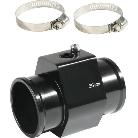 Adaptateur Sonde pour Voiture et Radiateur,Capteur de Température D'eau pour Voiture,Tuyau de Joint de Température de L'eau,Accessoires de Voiture,Compatible avec la Plupart des Voitures (26mm) (1/5)