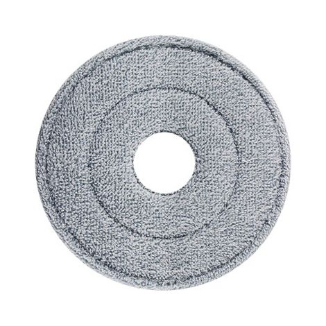 5x dicke Mikrofaseraustauschköpfe für manuellen Druck-Drehmopp – Trennung von sauberem und schmutzigem Wasser – Klettverschluss – rund (Durchmesser 23,5 cm) oder eckig – grau-lsw (1/2)