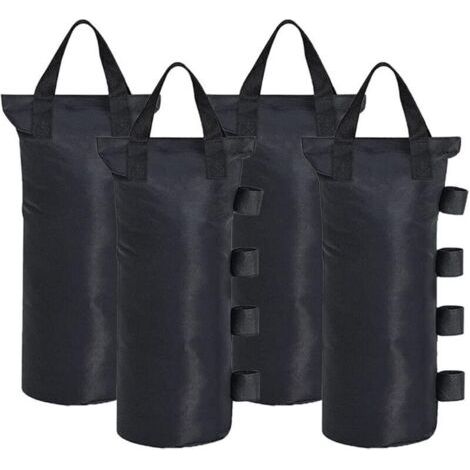 Lot de 4 sacs de sable pour tonnelle, tente, baldaquin, poids pour les pieds, sac de sable, sac d'extérieur, pour pavillons, tentes de jardin, chapiteaux, sécurité stable (1/5)