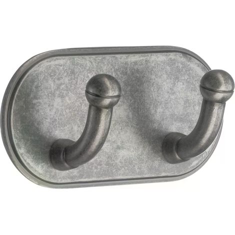 Smedbo Doppelhaken, selbstklebend, Schwarz Rustikal BG1121 (1/2)