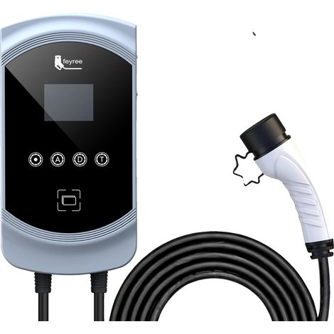 Cargador para vehículos eléctricos, opciones de potencia 7,6 kW / 11 kW / 22 kW, control mediante aplicación inteligente. (1/2)