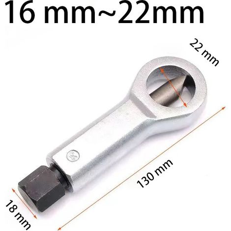 (16-22 mm) 9-27 mm Clé à douille/séparateur d'écrous endommagé et rouillé (1/5)