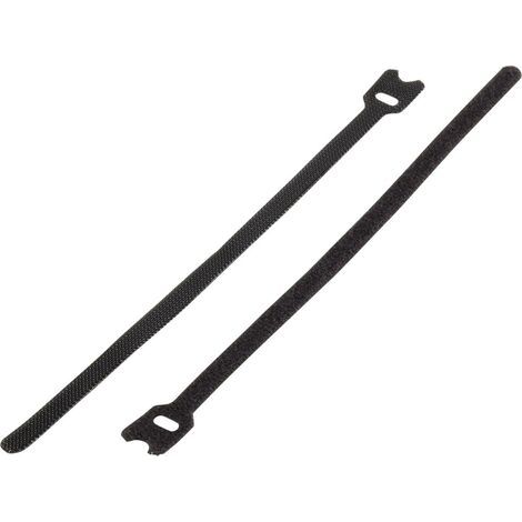 Basetech 98001c378 Collier de serrage auto-agrippant pour grouper partie velours et partie agrippante (L x l) 200 mm x 7 mm noir 1 pc(s) Y807981 (1/3)