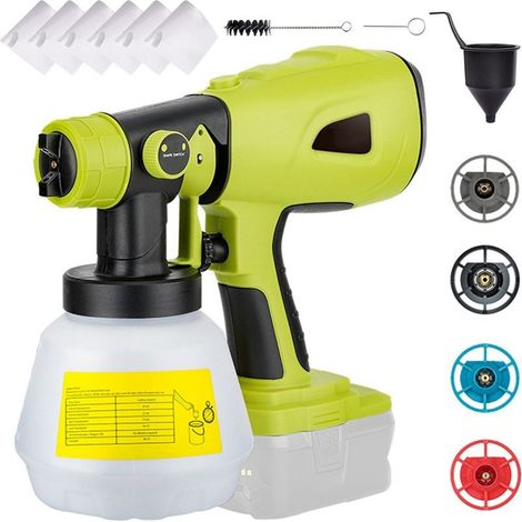 Pistolet à peinture électrique 200 W – Débit 160 l/min – 3 modes de pulvérisation – 4 buses interchangeables pour murs et plafonds (1/5)
