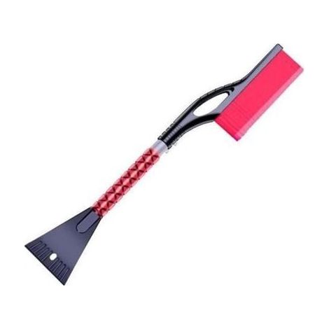 Kit grattoir et brosse pare brise - Forme pelle courbe Compact et léger - Rouge (1/5)
