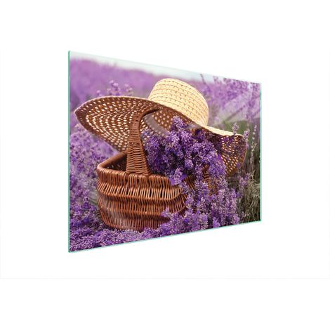 PLACA PROTECTORA DE VIDRIO PARA ESTUFA 70x52 LAVANDA (1/5)
