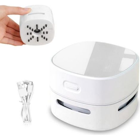 Aspirateur de bureau - - Rechargeable - Léger et compact - Sans sac - Aspiration puissante (1/4)
