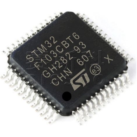 STM32F103CBT6 and STM32F103CBT7 electronic component chips, 5 units, 5 units.