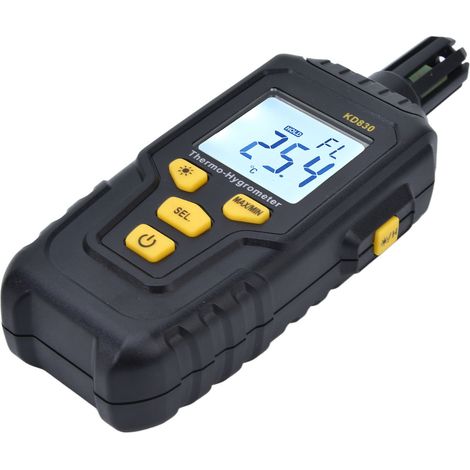 Digitales Anemometer KD830 mit hintergrundbeleuchtetem LCD-Bildschirm, misst Windgeschwindigkeit, Temperatur, Feuchtigkeit, Handmessgerät, präzises Messinstrument. (1/5)