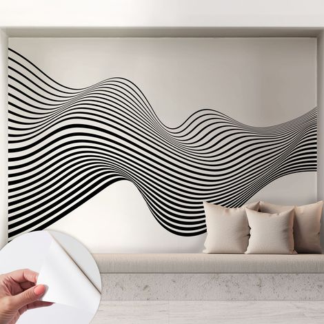 Fotomurale adesivo - parete decorativa - decorazione casa - stile moderno parete - Astrazione dinamica 208x146 cm (1/5)