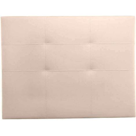 Cabecero de cama Tokio tapizado en polipiel  Beige - Cama de 150