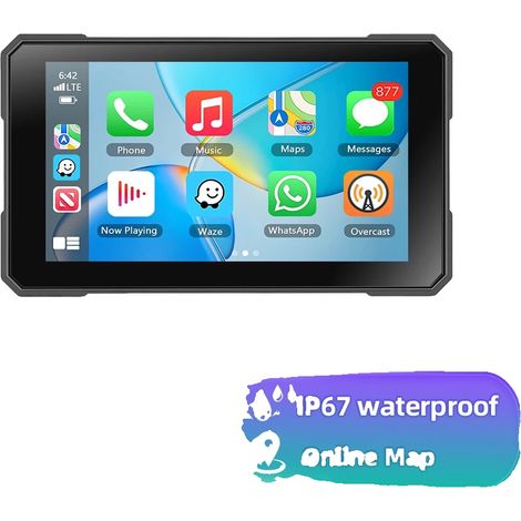 Monitor per moto, CarPlay wireless, Android Auto, solo monitor