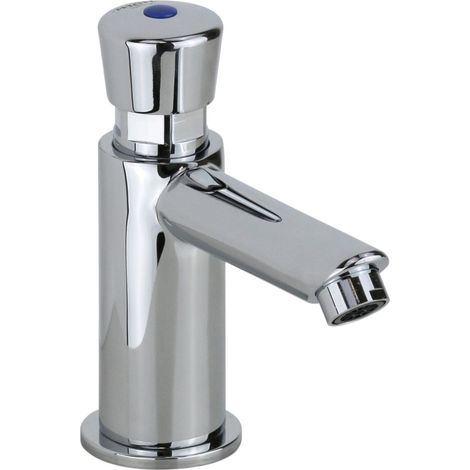 Grifo para lavabo de un solo agua con temporizador de 8-12 segundos y accionamiento mediante pulsador MCM 908001  Cromo