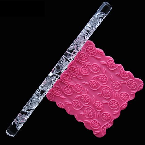 Hochwertiges Acryl-Nudelholz, Gebäck-Nudelholz, Fondant- und Knetmasse-Roller, DIY-Kuchen 27 (1/5)