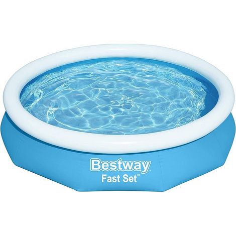 TRADE SHOP - Piscina Fast Set Tonda Fuori Terra Con Anello Gonfiabile 3200lt 305x66 Cm 57456 -