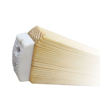 Just Kunststoffschuhe für Holm 70 mm für Holzstehleiter 10-14 Sprossen - 2 Stück