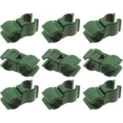 Pack of 50 rattan trellis connectors for climbing plants - For garden, orchard, tomato cage (11 mm) (1/5)