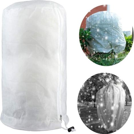 2 housses pour plantes - Housse de protection contre le gel - Housse de protection pour mobilier de jardin - Outils de jardin - Couverture polaire antigel - Housse de protection pour plantes - Couvert (1/5)