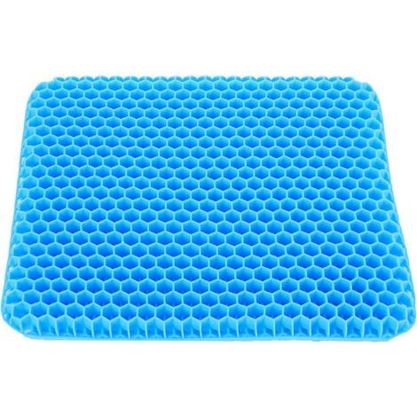 Gel-Sitzkissen 40 x 36 x 4 cm – Rutschfester Bezug – Entlastet Steißbein und Ischias – Komfort im Büro, Auto und Zuhause (1/5)