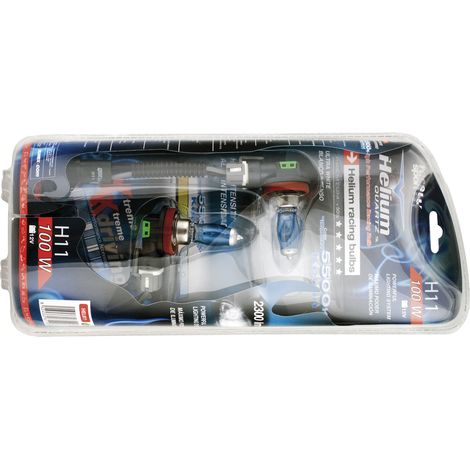 2 Ampoules Helium Quartz H11 100W 12V 550K Non Homologue Route (1/2)