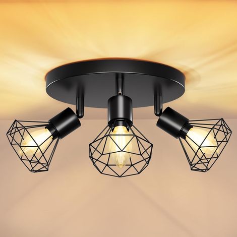 Plafonnier LED orientable à 350° - Plafonnier E14 (1/5)