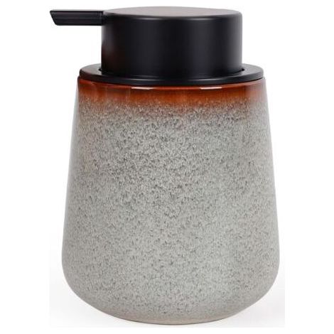 Ceramic Soap Dispenser, 12 oz Refillable Hand Lotion Dispenser for Bathroom, Modern Liquid Dispenser with Pump, Soap Dispenser (1/5)