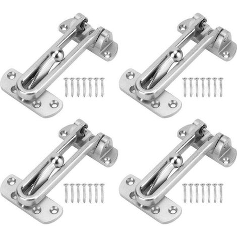 Serrure à Barre Articulée, 4 Pièces En Alliage De Zinc, Bras Extra épais Résistant Aux Chocs, 3 Positions Réglables (1/4)