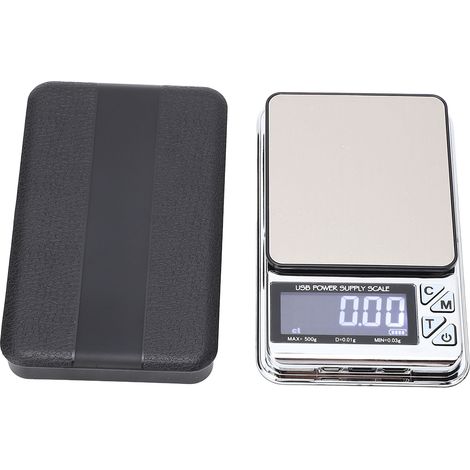 Balance de Précision Numérique 500g/0,01g, 7 Unités, Rechargeable USB, Poche, Pour Bijoux, Aliments, Poudre et Médicaments (1/5)
