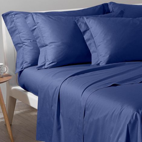 Parure de lit avec Housse de Couette 100% Coton – 2 Taies d’Oreiller 50x80 cm, Linge de Lit Confortable et Elégant - Housses de Couettes Pour 1 Personne ou 2 Personnes (1/5)