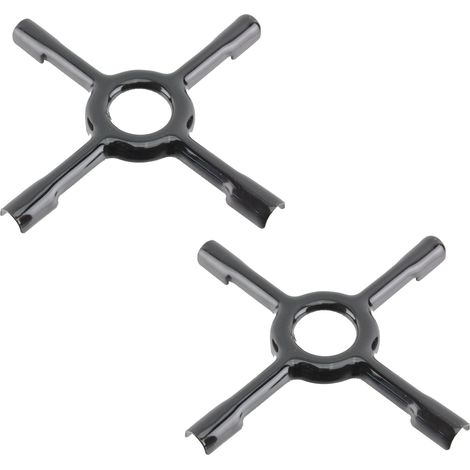 RIDUTTORE MOKA GRIGLIA CUCINA GAS NERA UNIVERSALE CM 13 X 13  PICCOL A -  PZ 2 (1/4)