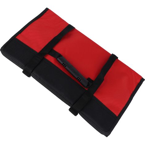 Robuste Rolltasche aus Oxford-Gewebe, geräumige Mehrfachtasche für Elektriker, Rot (1/5)