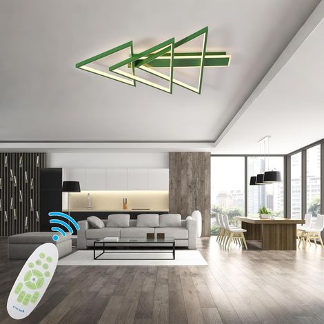 Lampadario Soffitto Design LED 102W Dimmabile Verde Ø114cm (1/5)