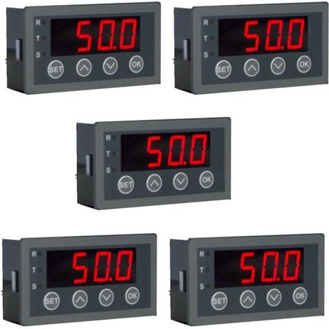 5X Compteur D'Affichage Numérique 0-10 V 0-20MA 2-10 V 4-20MA Table D'Affichage D'Entrée Analogique Tête D'Affichage Numérique avec Version RS485 (1/5)